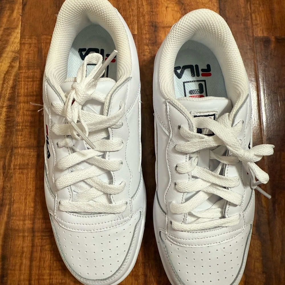 Fila Classic White Lace-Up Sneakers